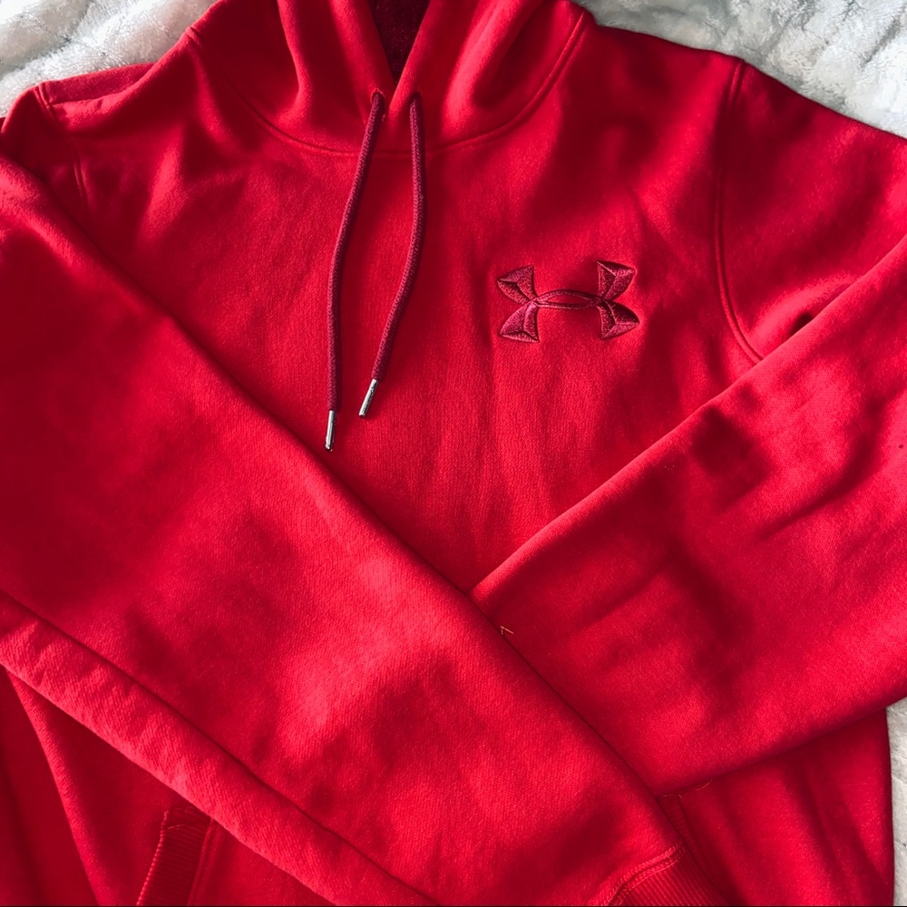 UNDER ARMOUR UA STORM RED LOOSE FIT HOODIE